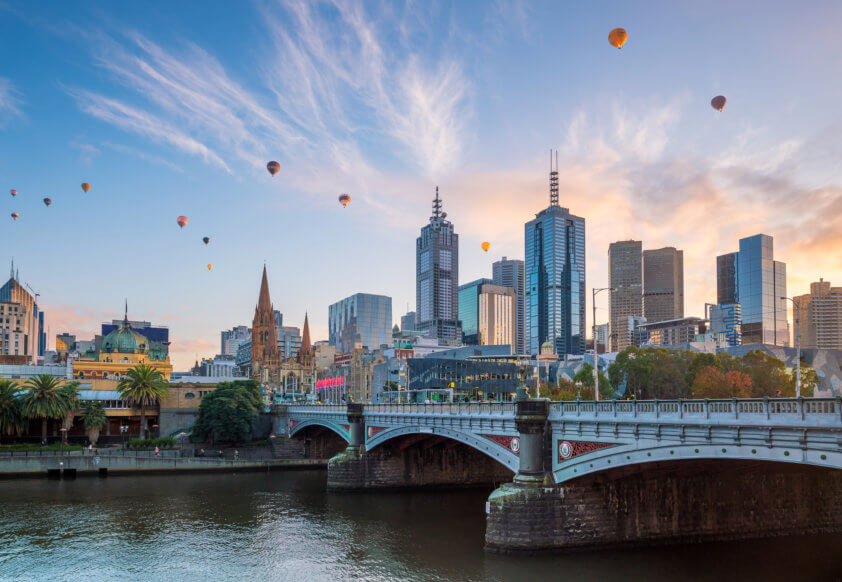 Melbourne City Skyline