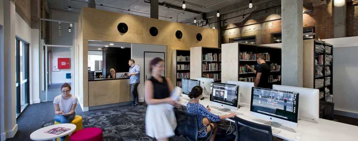 Perth Students in Library