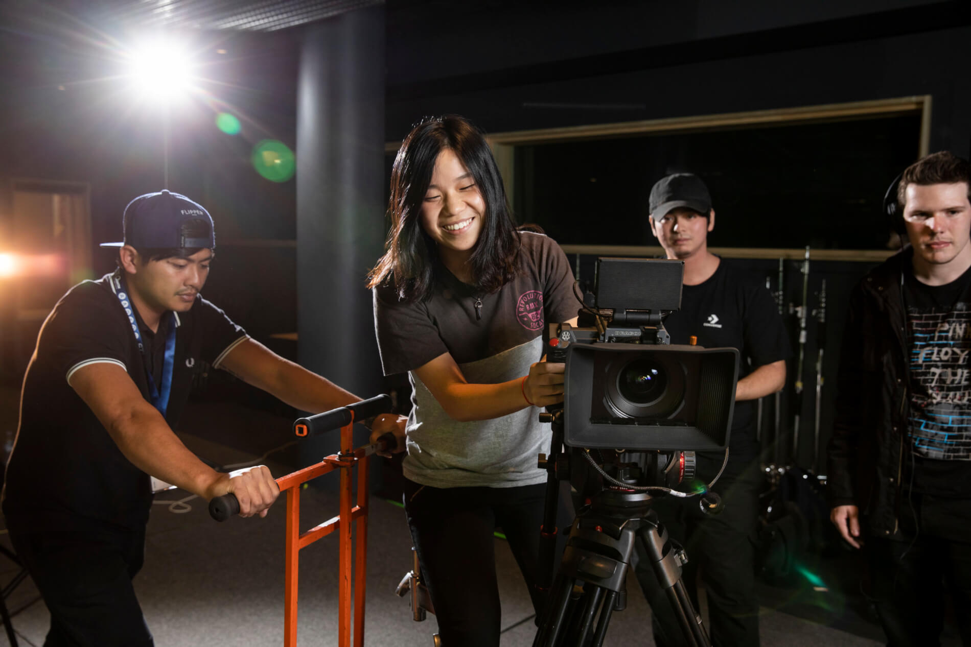 Students Filming